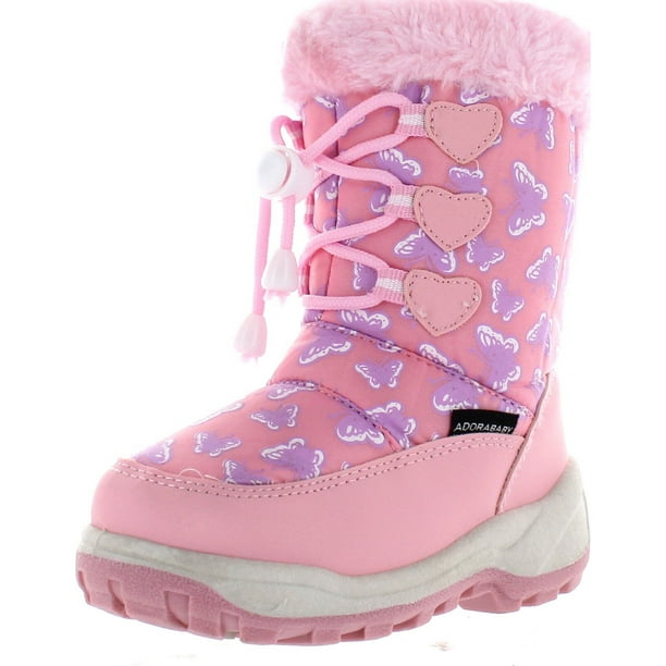 Snowboots Orthoepdic Support Details about   Minimen Girls Pink Boots